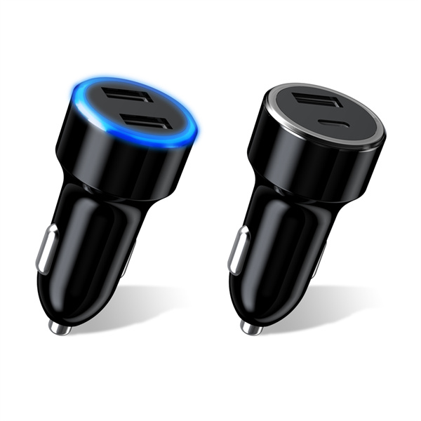 華科達(dá)822B（拋光面）多功能款 USB口 TYPEC口車(chē)充外殼